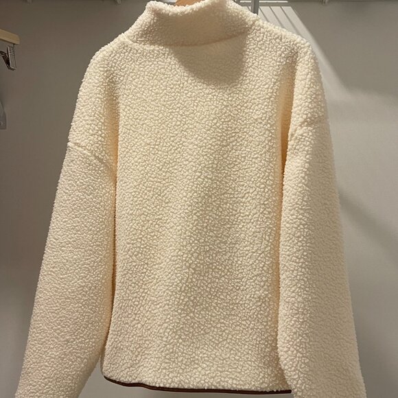Hudson North Fleece Sweater - Cream - Size L - Picture 2 of 7